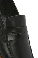 Men's Black Leather Casual Loafer | Derimod