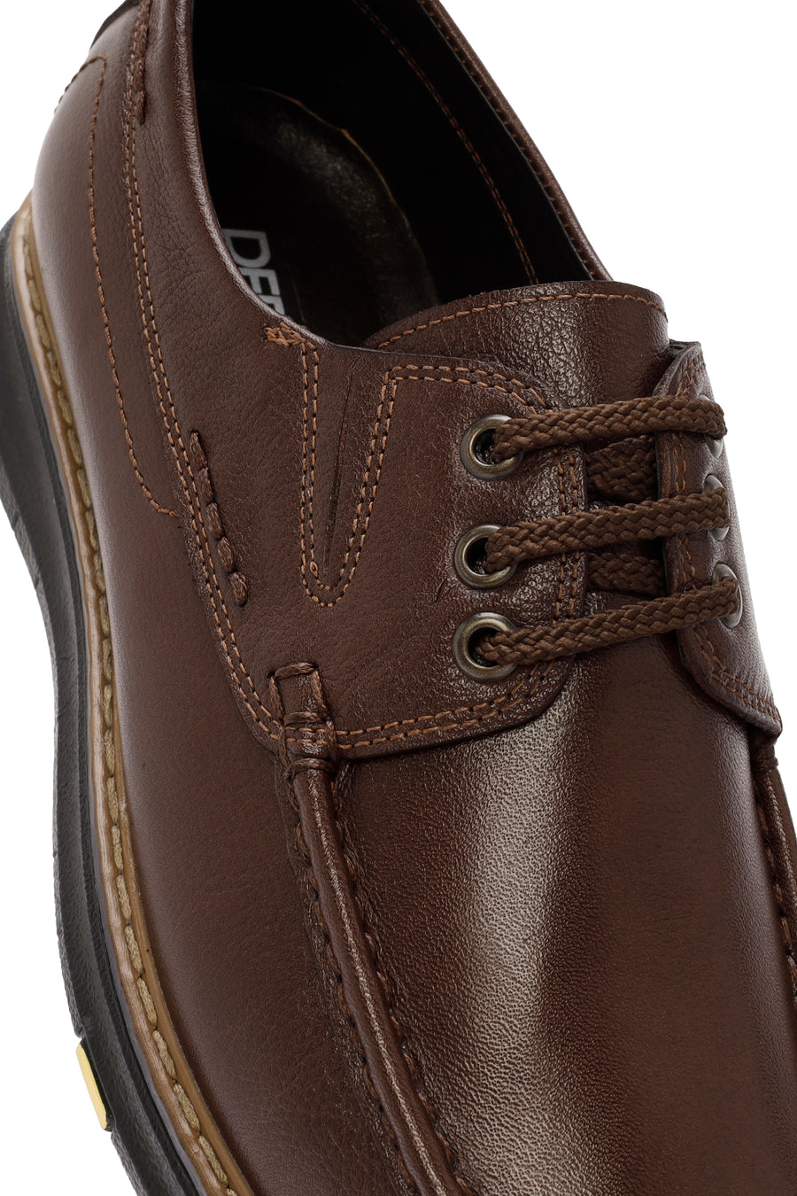 Men's Brown Lace-up Leather Casual Shoes