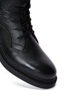 Men's Black Leather Boots | Derimod