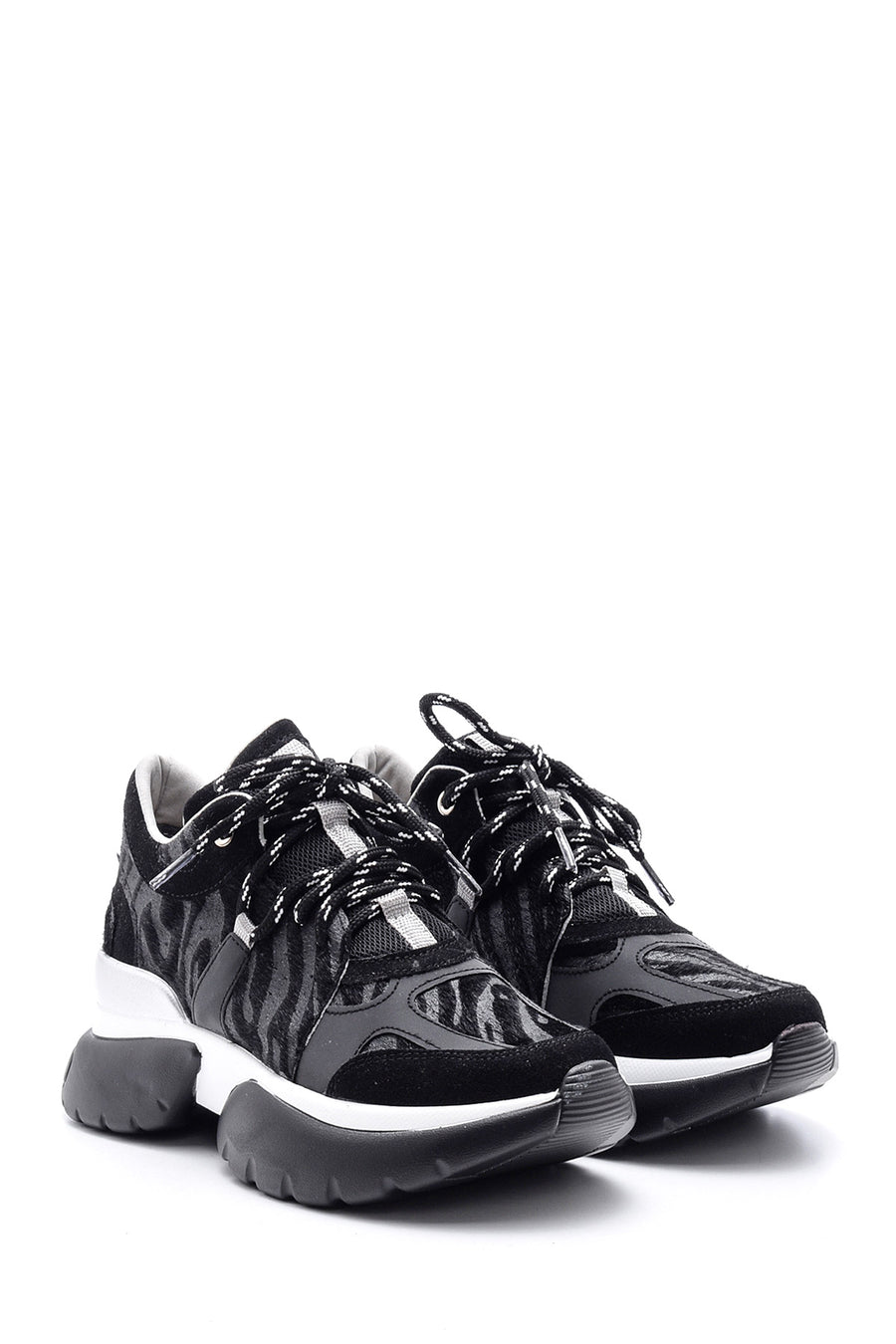 Kadın Zebra Detaylı Sneaker