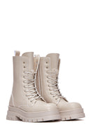 Women's Beige Thick Soled Boots | Derimod