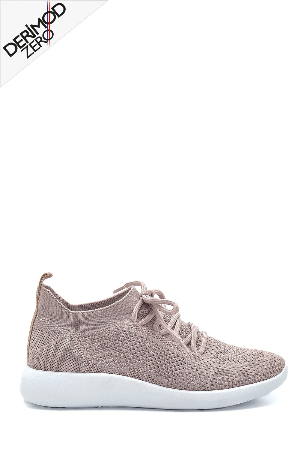Kadın Pudra Kumaş Sneaker