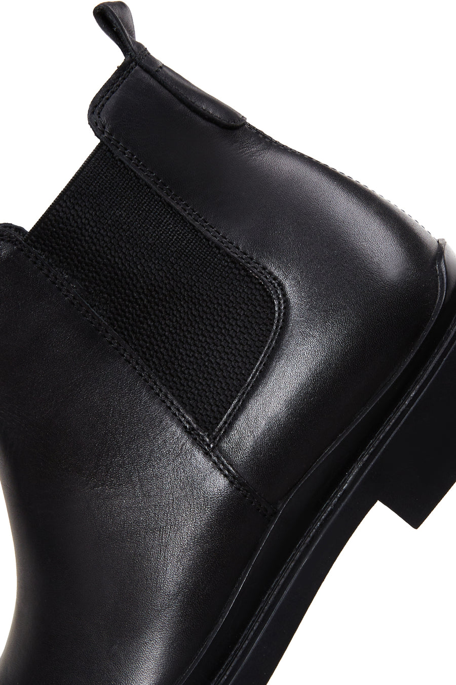 Male Black Leather Chelsea Boots