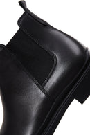 Men's Black Leather Casual Chelsea Boots | Derimod