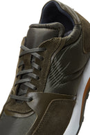 Erkek Deri Süet Detaylı Sneaker | Derimod