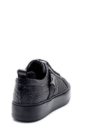 Men's Leather Crocodile Patterned Sneaker | Derimod