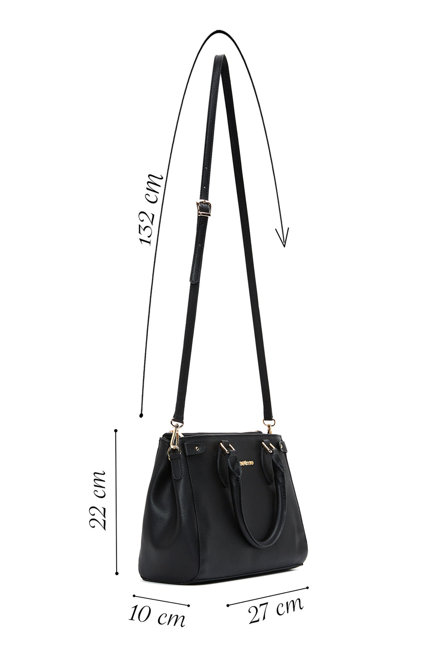 Women's Black Casual Handbag