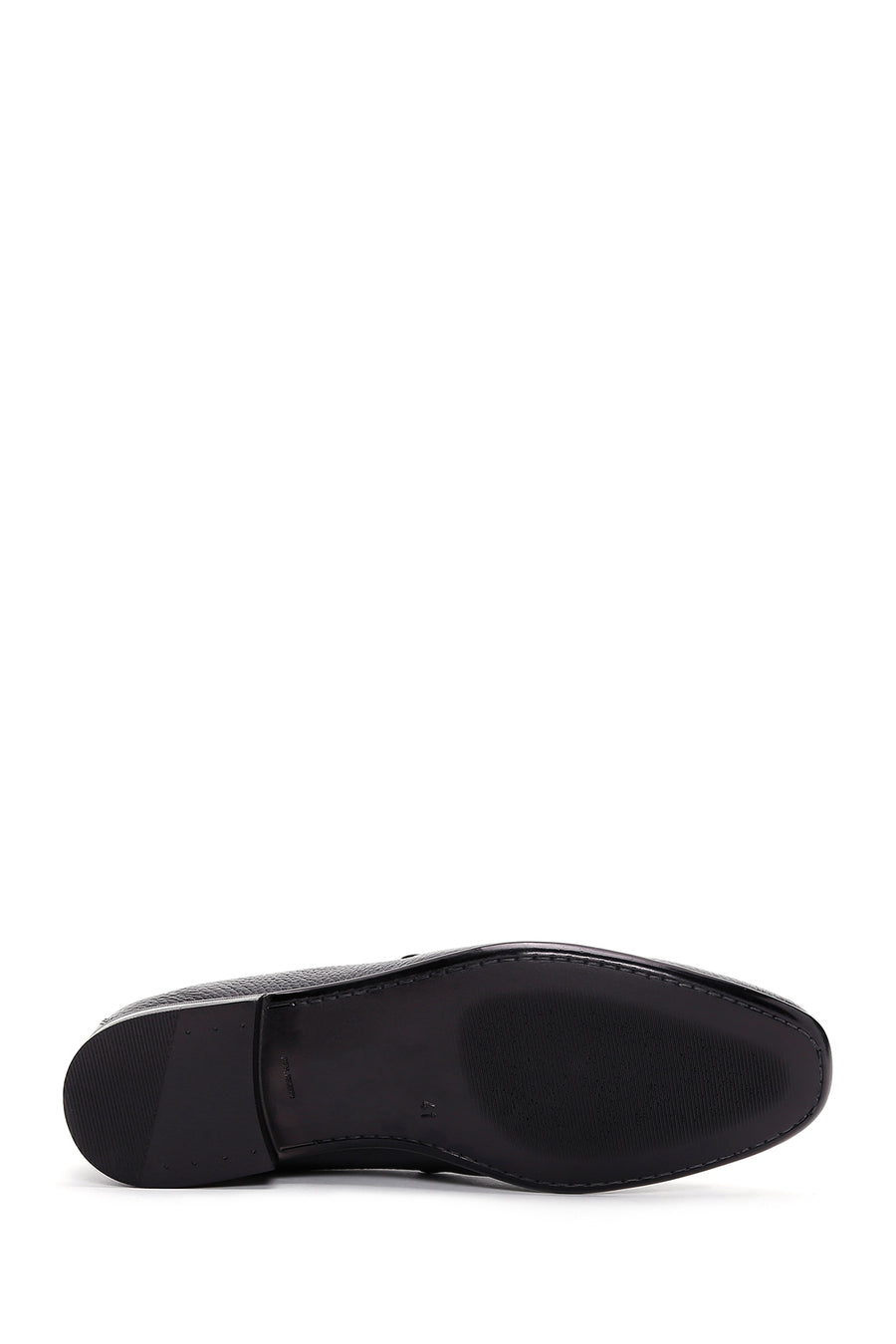 Erkek Siyah Deri Püsküllü Klasik Loafer