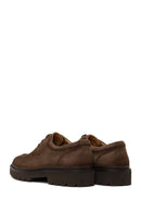 Male Beige Lace-Up Thick-Soled Suede Casual Shoes | Derimod