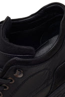 Erkek Siyah Bağcıklı Kalın Tabanlı Nubuk Deri Casual Bot | Derimod