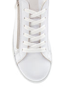 Women's Leather Zipper Detailed Sneaker | Derimod