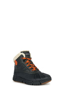 Geox Boy Black Flexyper Abx Laced Waterproof Boots | Derimod