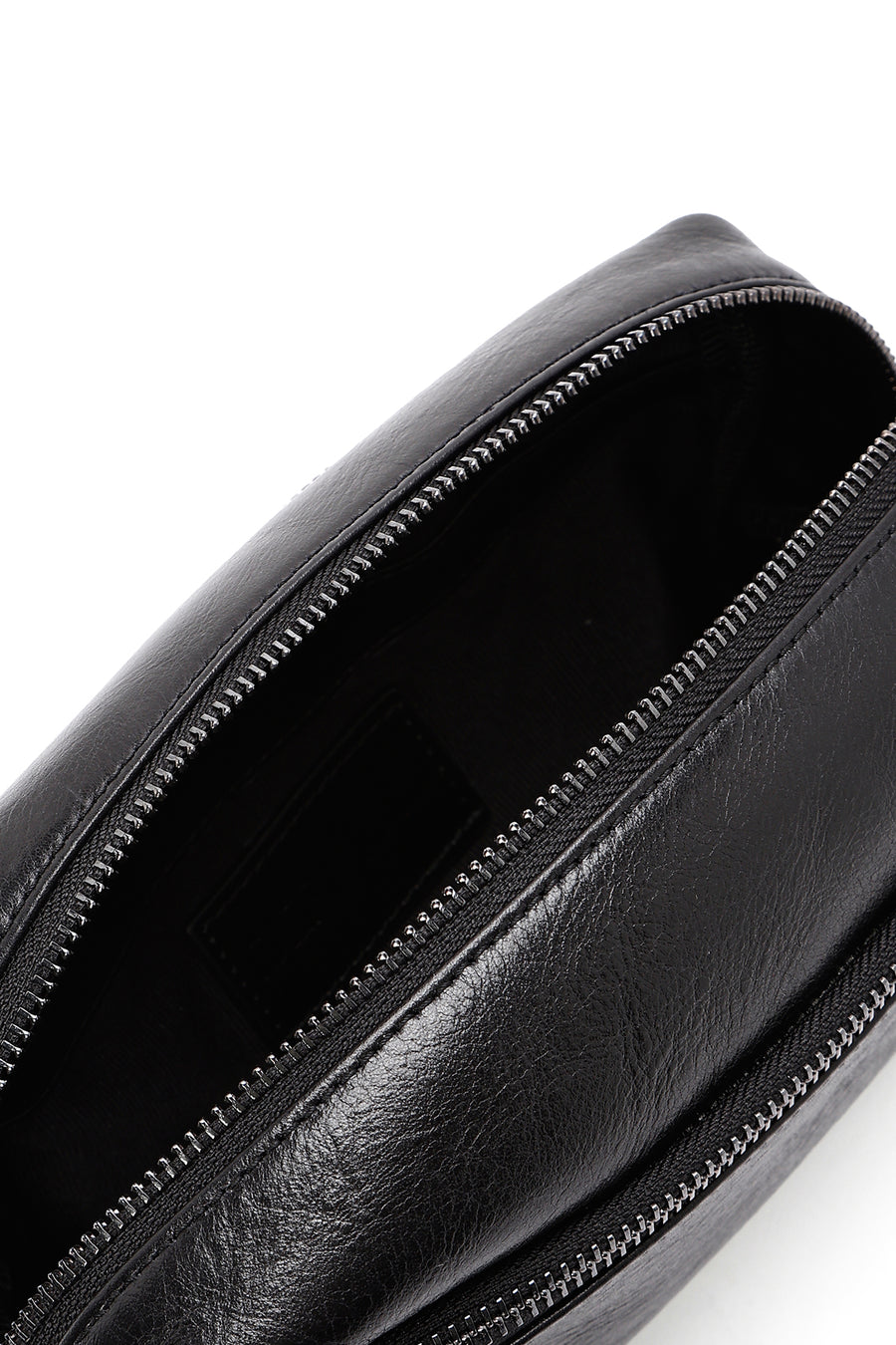 Men's Black Leather Handbag