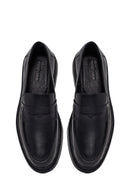 Erkek Siyah Deri Loafer | Derimod