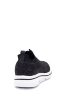Kadın Siyah Desenli Kumaş Sneaker | Derimod