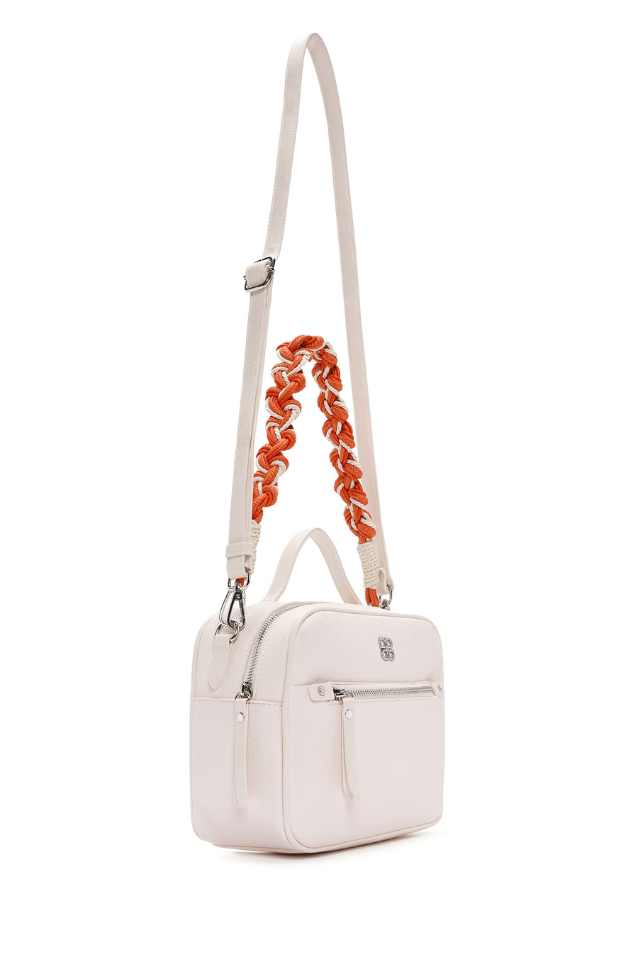 Kadın Krem Uzun Askılı Çapraz Çanta
