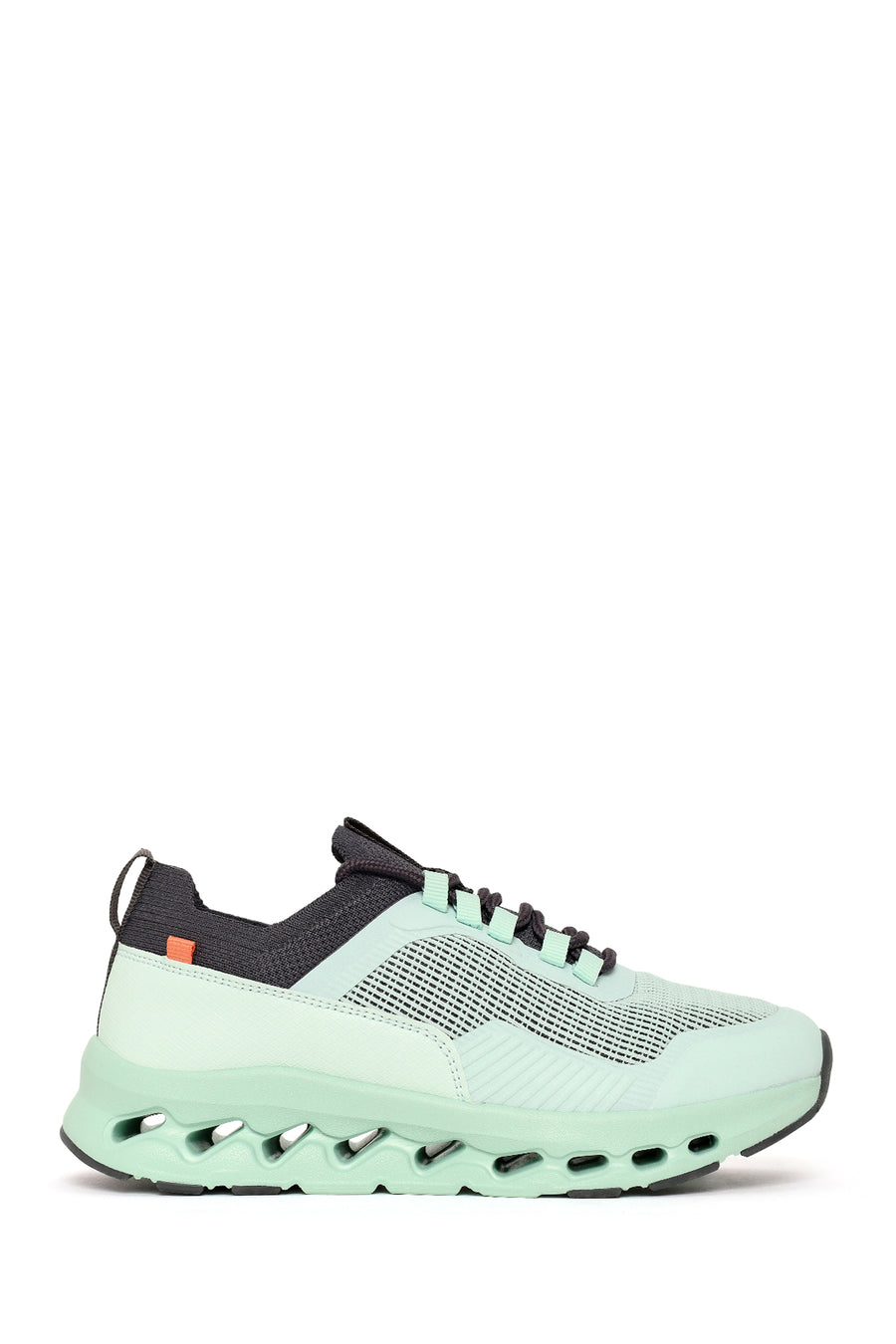 Derimod Zero Woman Green Thick-Soled Lace-Up Fabric Sneakers 26PFE49566F | Derimod