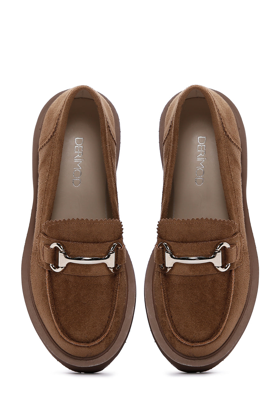 Women's Tan Suede Buckle Loafer