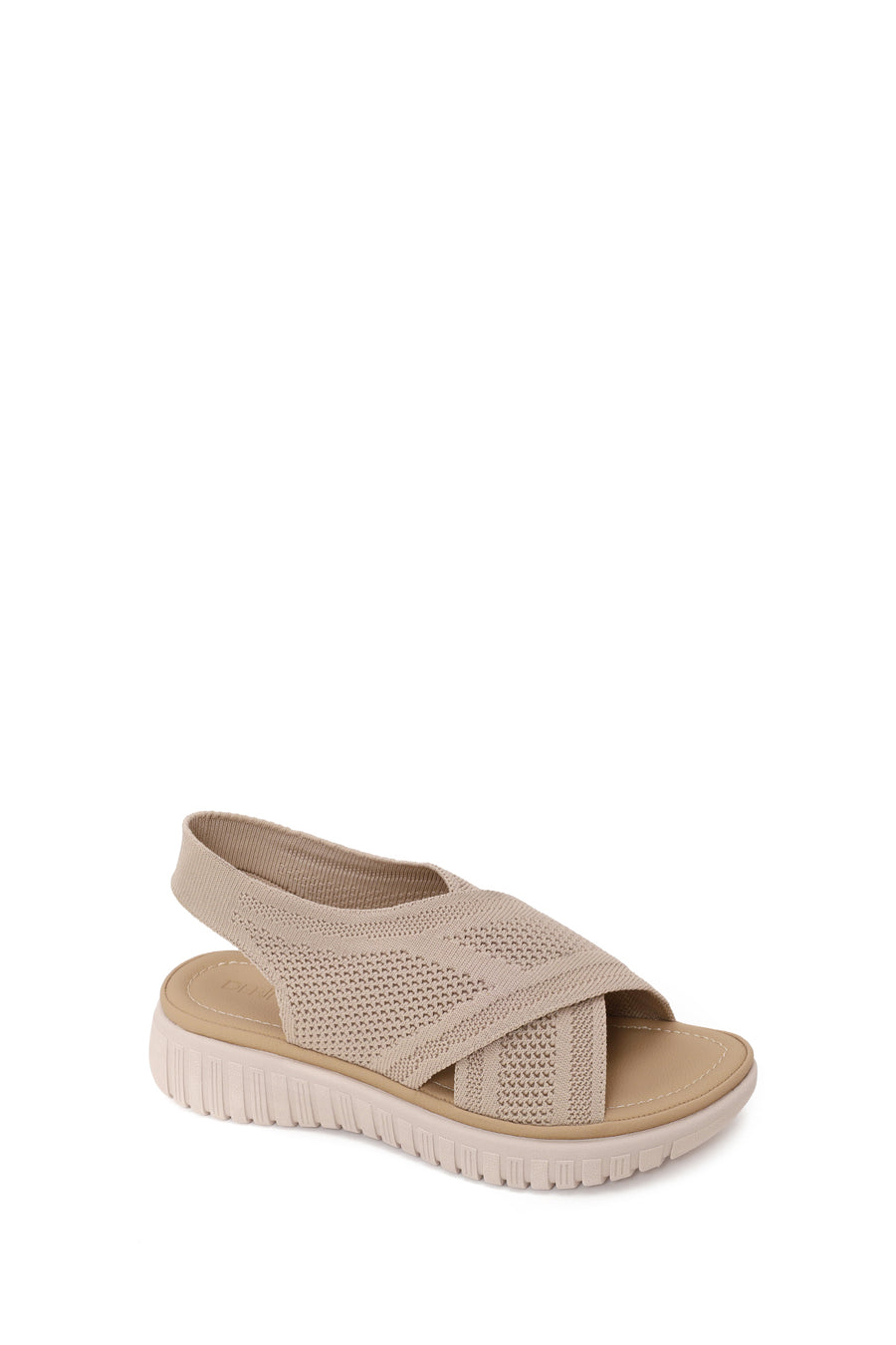 Woman Beige Thick-Soled Comfort Sandal