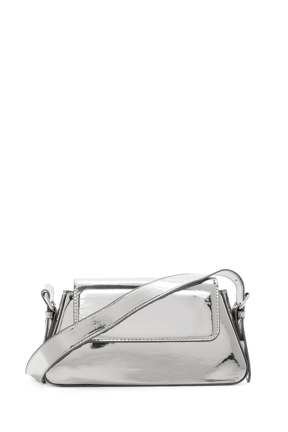 Women's Silver Metallic Shoulder Bag 23WBD286032 | Derimod