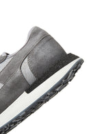 Erkek Gri Deri Sneaker | Derimod