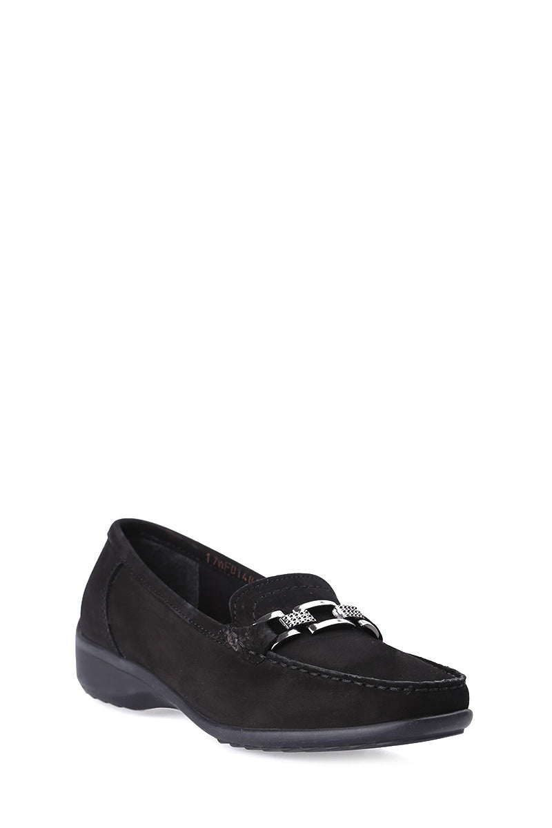 Tokalı Süet Kadın Loafer