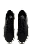 Men's Black Lace-up Leather Sneaker | Derimod