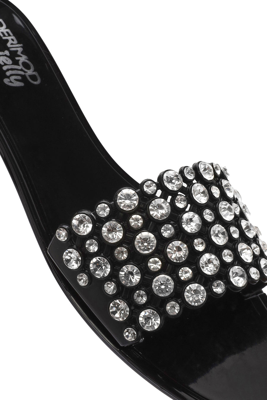 Women's Black Stone Jelly Slippers