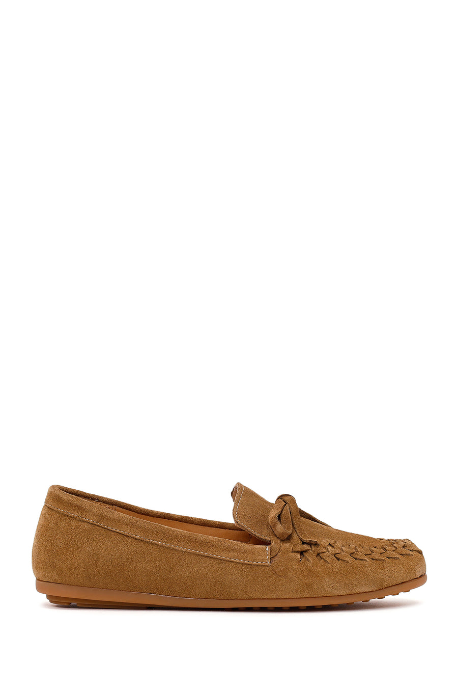 Woman Tan Suede Loafer 26PFD260510 | Derimod