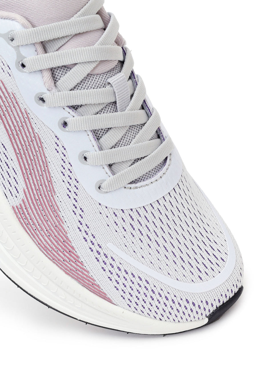 Derimod Zero Woman Purple Lace-Up Thick-Soled Fabric Sneakers