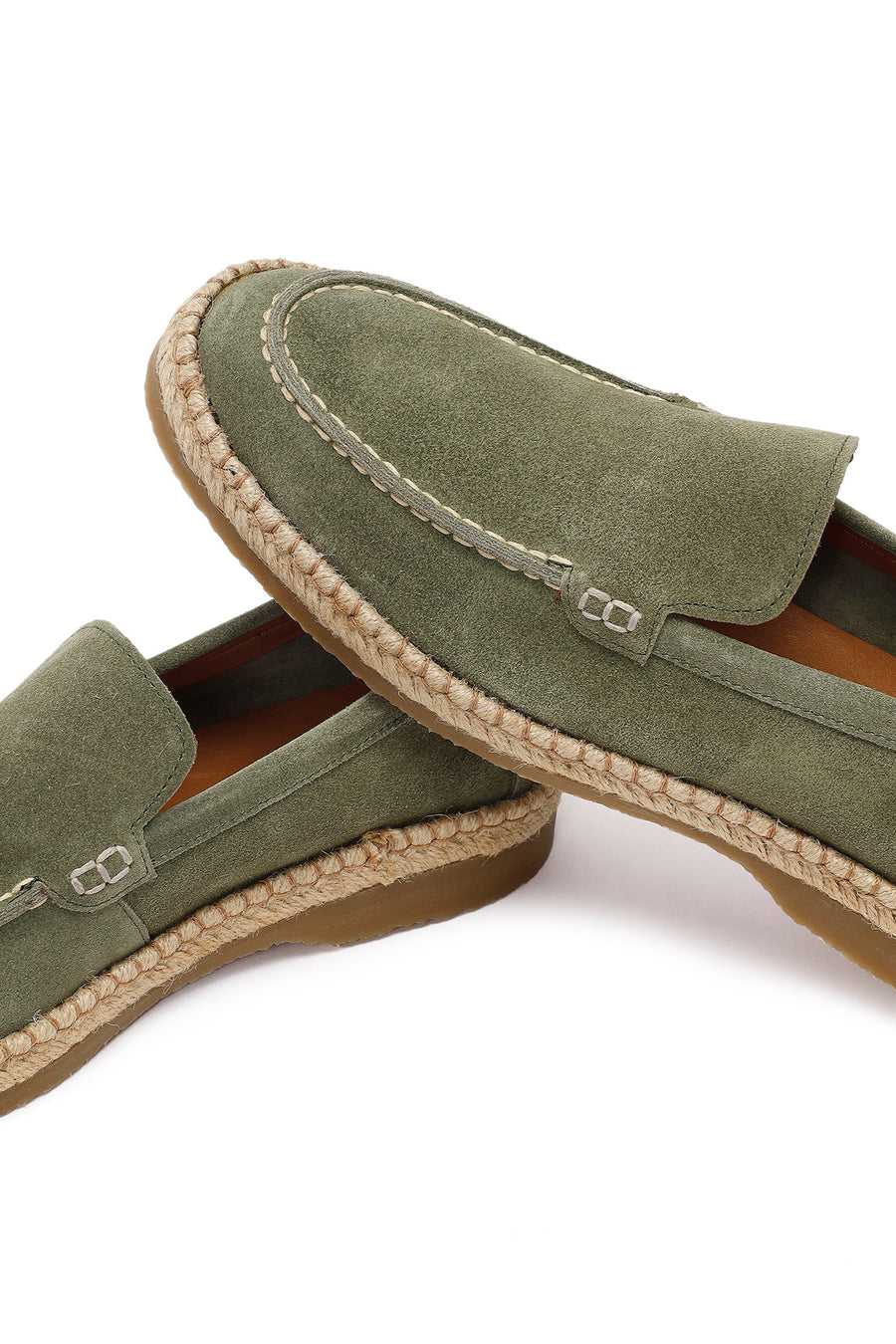 Men's Green Suede Leather Casual Loafer