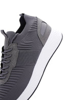 Men's Gray Thick Soled Sneaker | Derimod