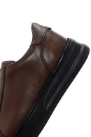 Men's Brown Lace-Up Leather Sneaker | Derimod