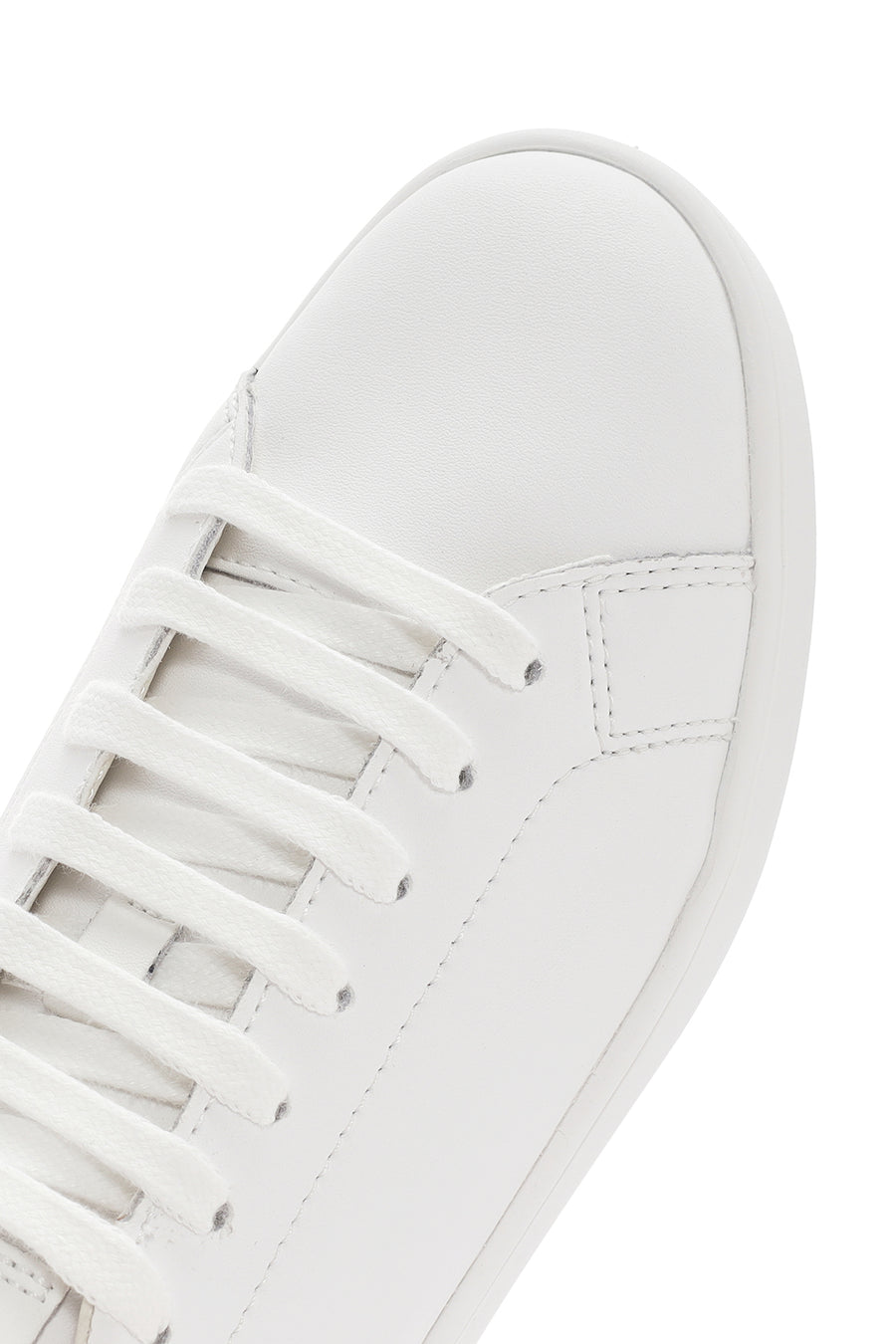 Geox Women's White Lace-Up Spherica Ecub Leather Sneaker
