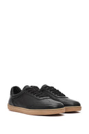 Men's Black Lace-up Leather Sneaker | Derimod