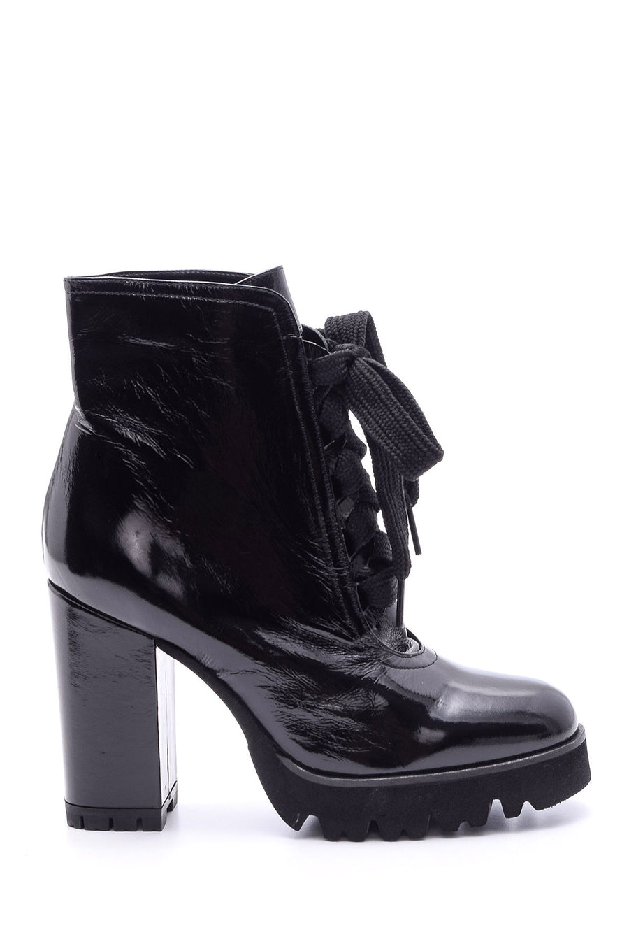 Women's Patent Leather Boots 19WFD241016 | Derimod