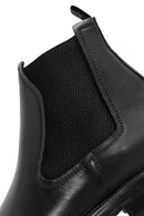 Men's Black Leather Casual Chelsea Boots | Derimod