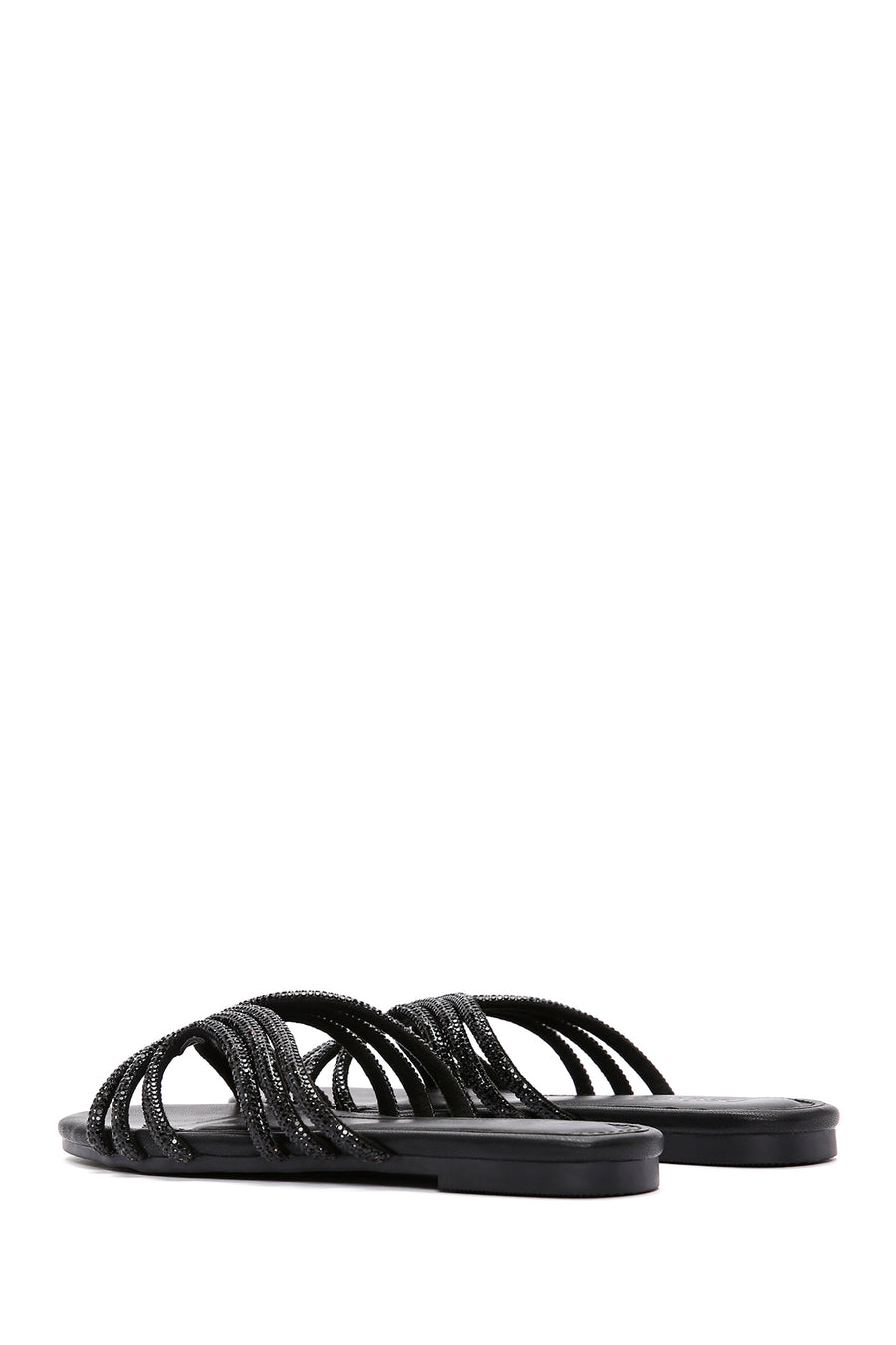 Women's Black Stone Slippers