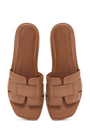 Women's Tan Casual Slippers | Derimod