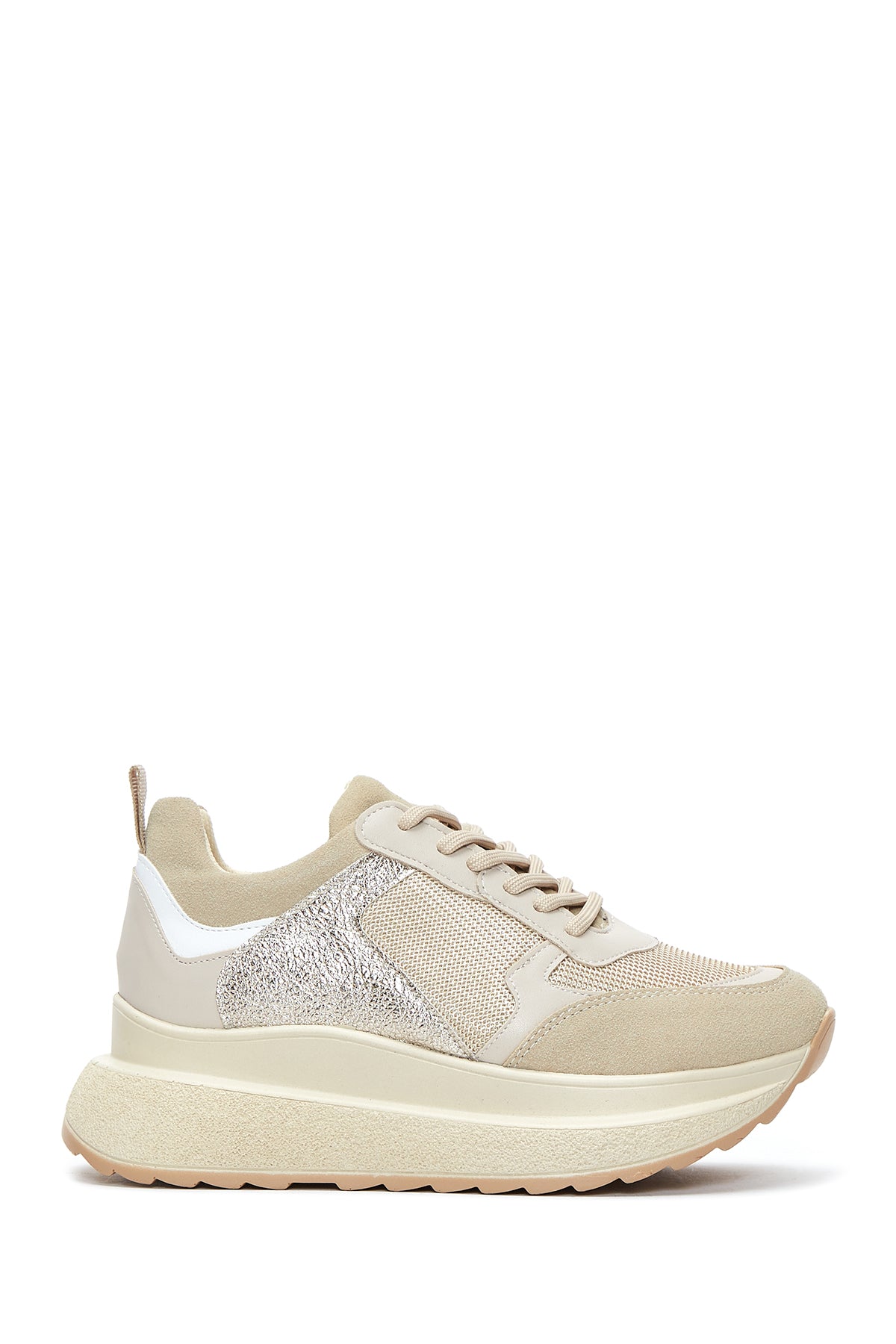 Women's Beige Thick Soled Sneaker 22WFE222614 | Derimod