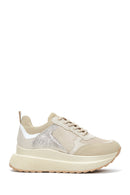 Women's Beige Thick Soled Sneaker | Derimod