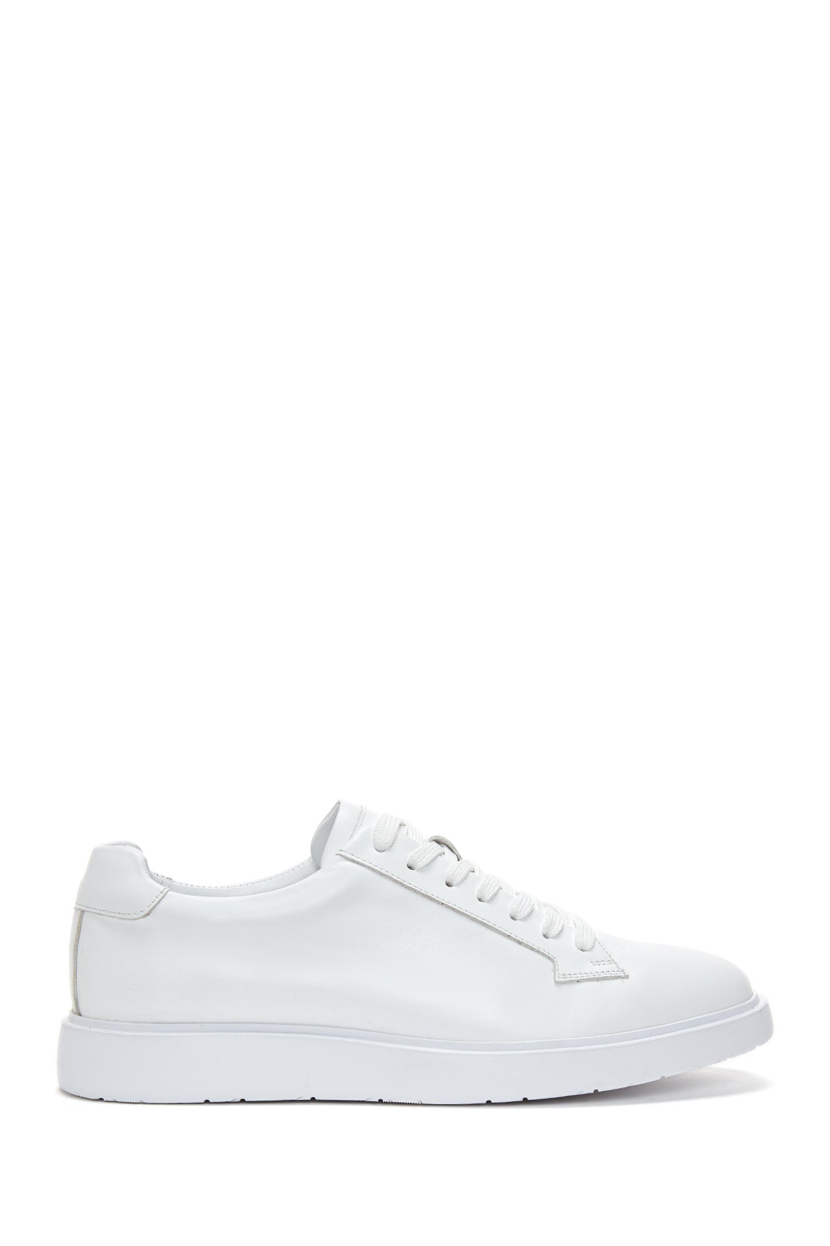 Men's White Leather Sneaker 22SFD611718 | Derimod