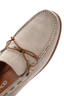 Men's Beige Suede Leather Casual Loafer | Derimod