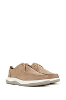 Men's Mink Lace-Up Nubuck Leather Comfort Shoes | Derimod