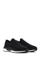 Derimod Zero Men's Black Thick Soled Fabric Sneaker | Derimod