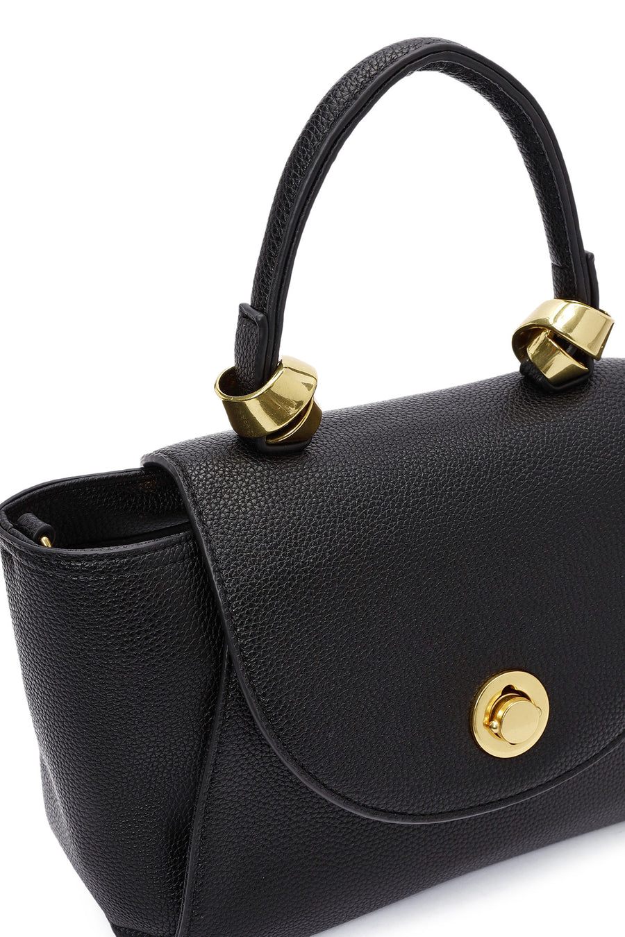 Women's Black Long Strap Mini Handbag