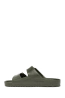 Birkenstock Men's Green Arizona Eva Double Buckle Slippers | Derimod