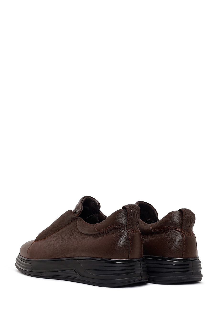 Erkek Kahverengi Deri Sneaker