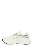 Woman White Lace-Up Thick-Soled Charm Sneaker | Derimod