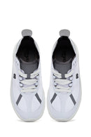Women's White Lace-Up Thick Soled Sneaker | Derimod